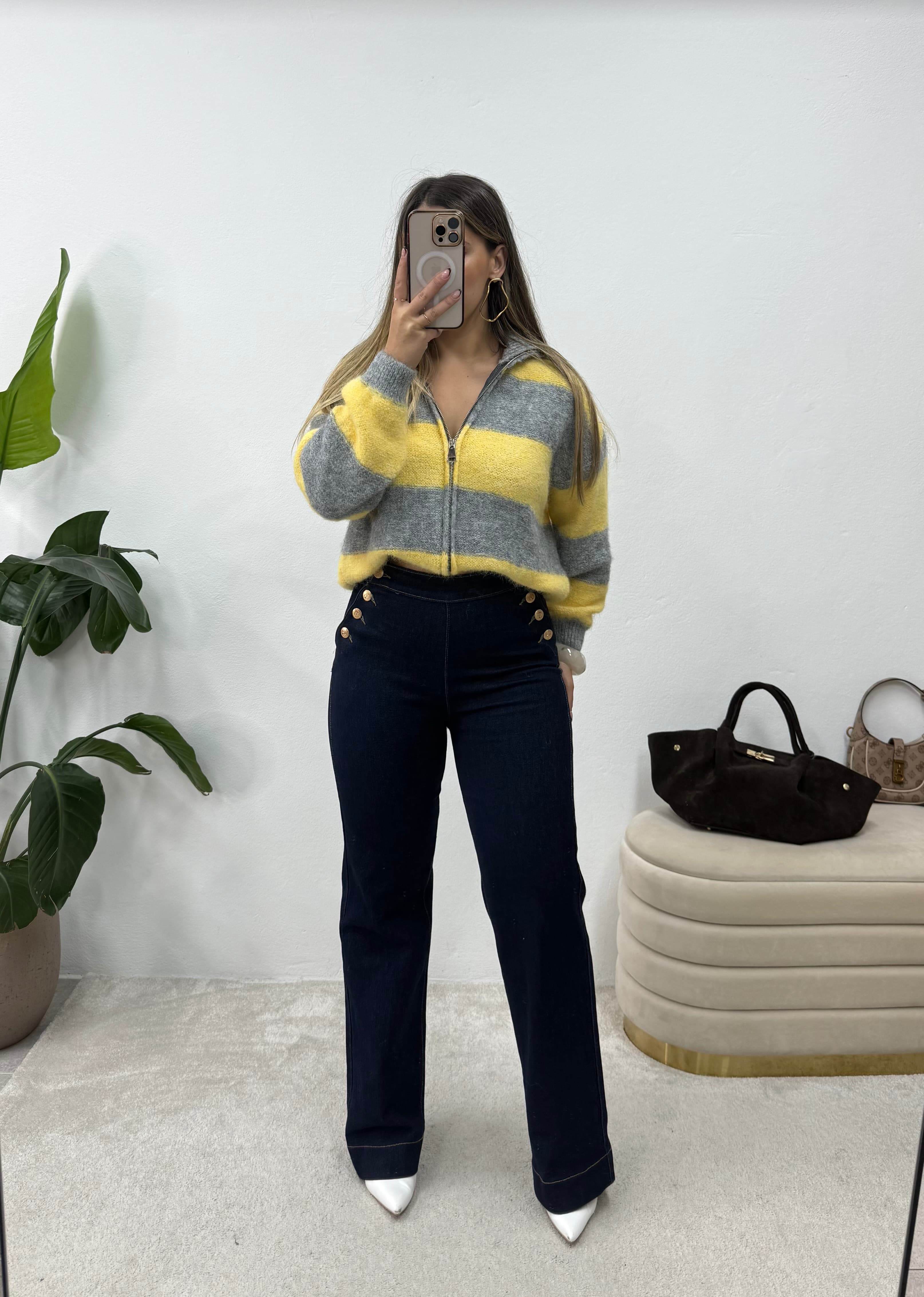 Jeans com botões  1