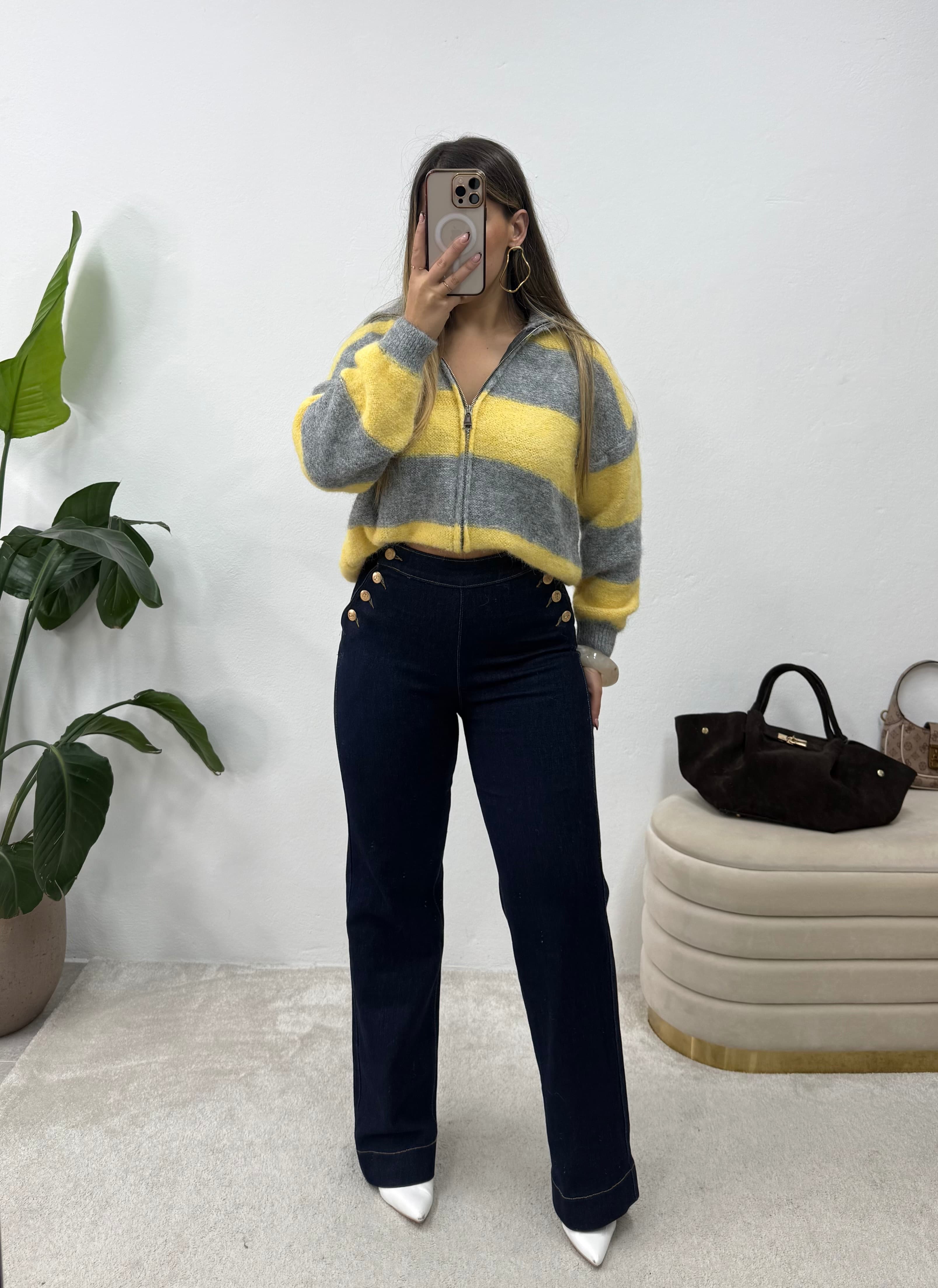 Jeans com botões  4