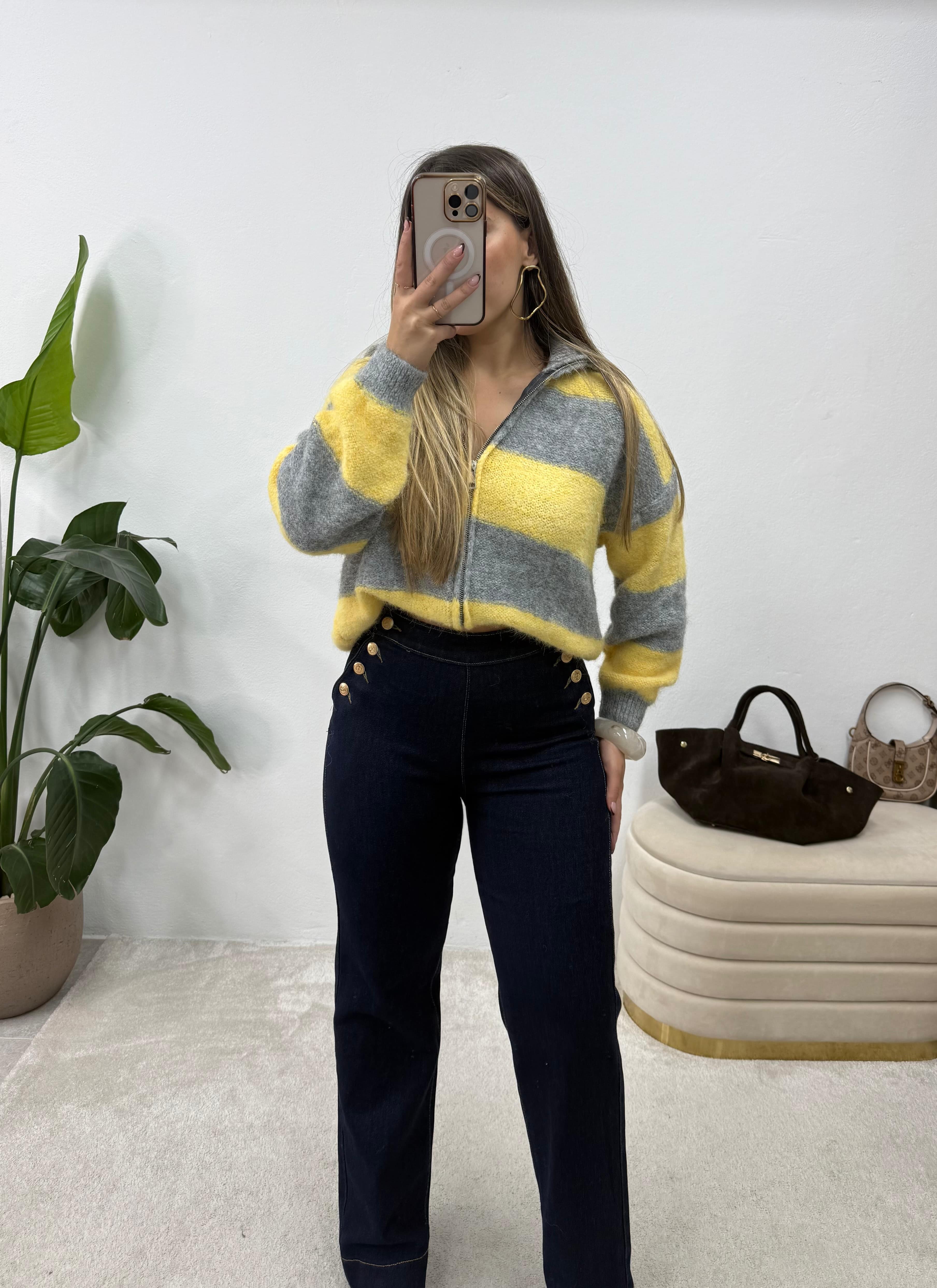 Jeans com botões  2