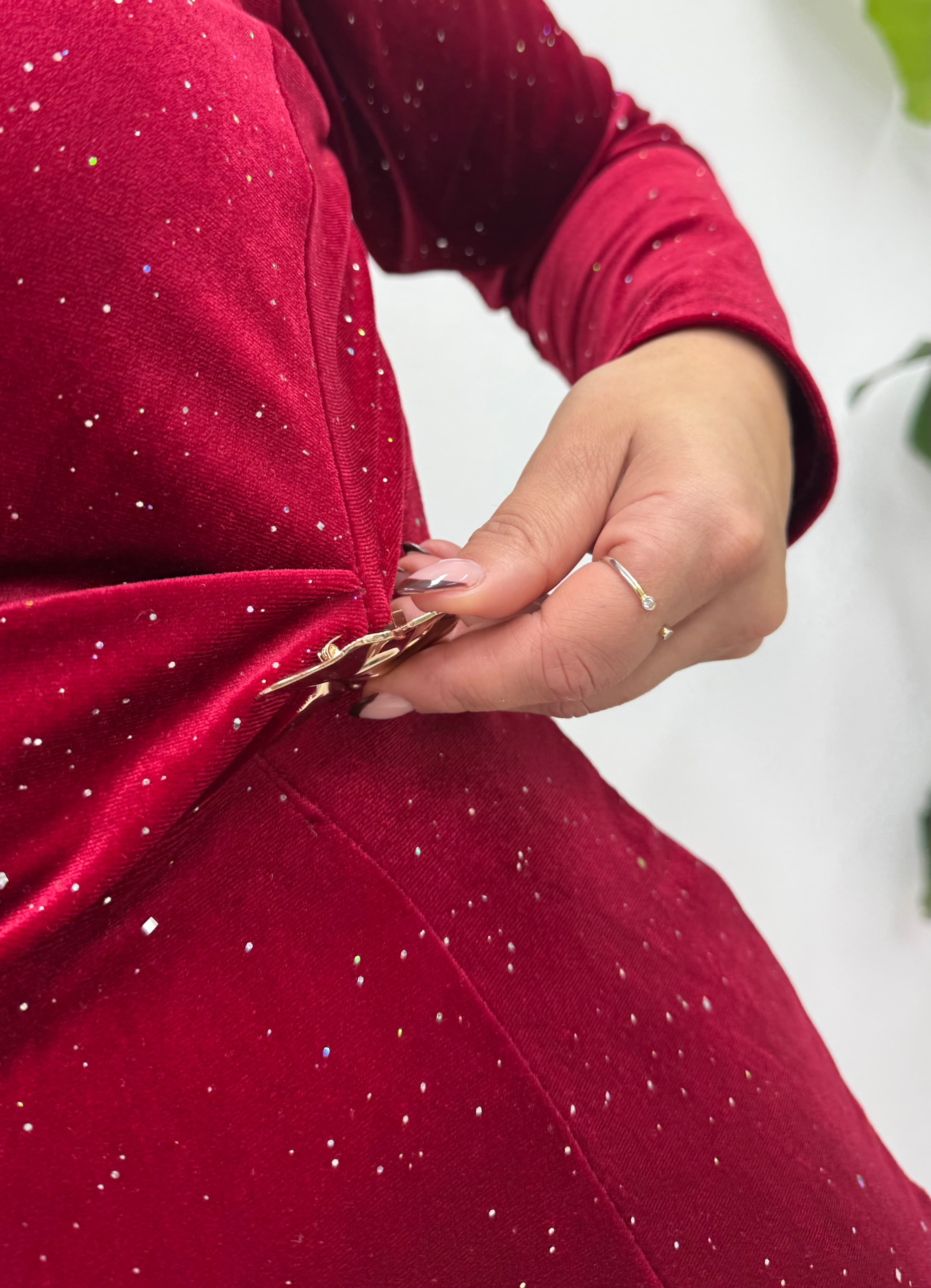 Vestido Midi Veludo Rubi 5