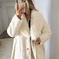 Casaco Pêlo Deluxe Branco pérola - Thumbnail 4