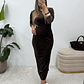 Vestido Midi Veludo Brown - vignette 3