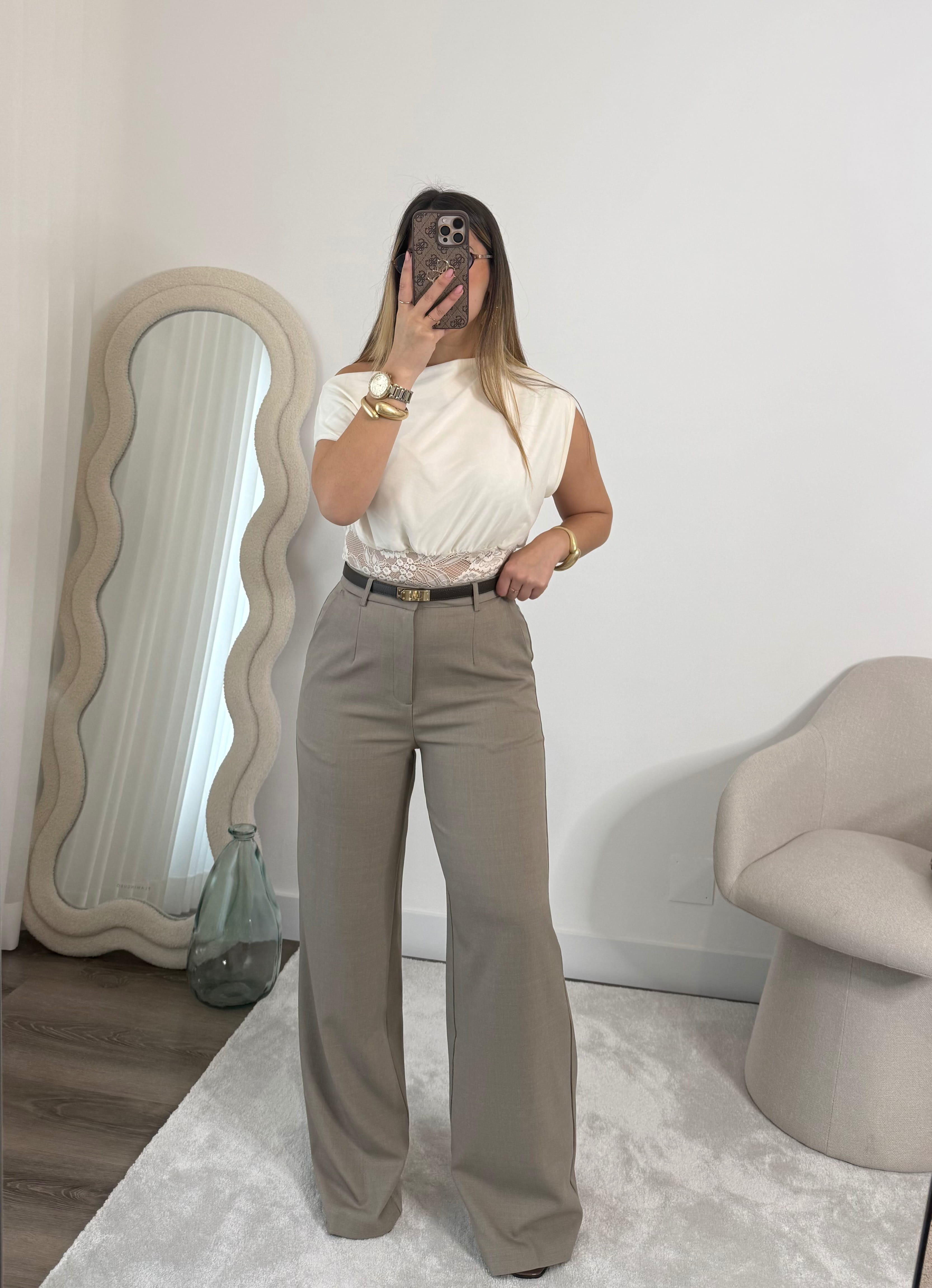 Calça Power Shape Taupe 5
