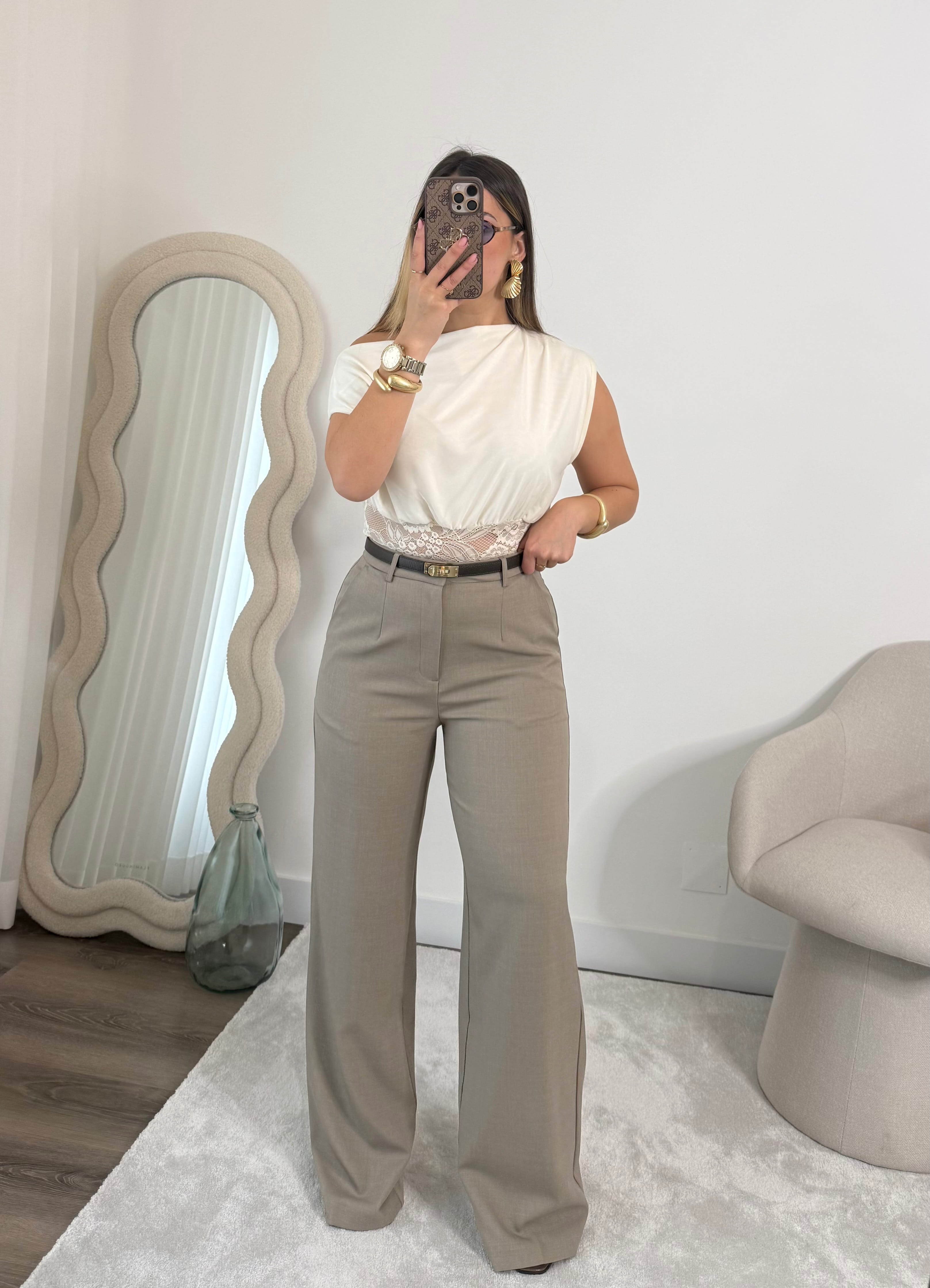 Calça Power Shape Taupe 4