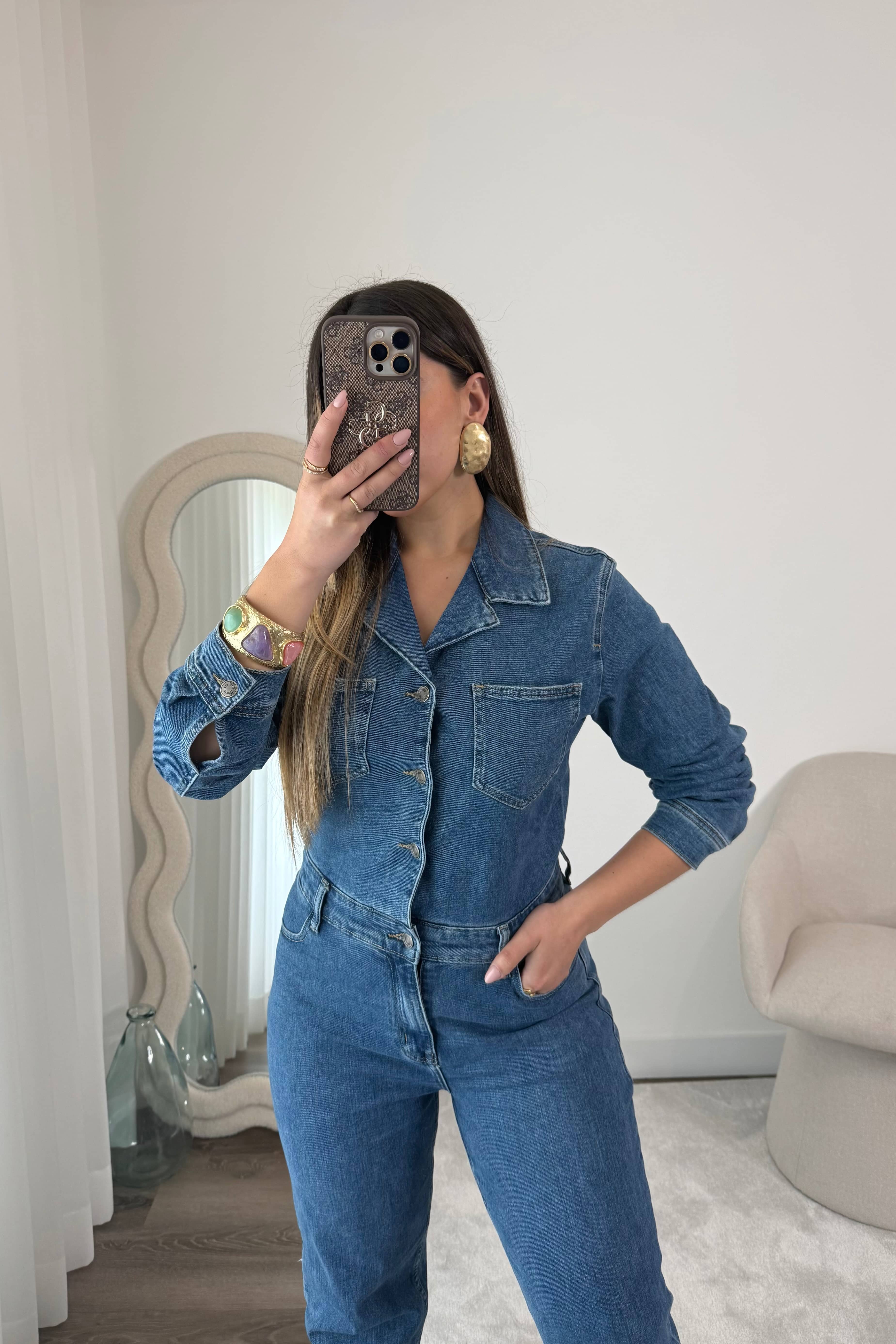 Macacão Denim mom fit  4