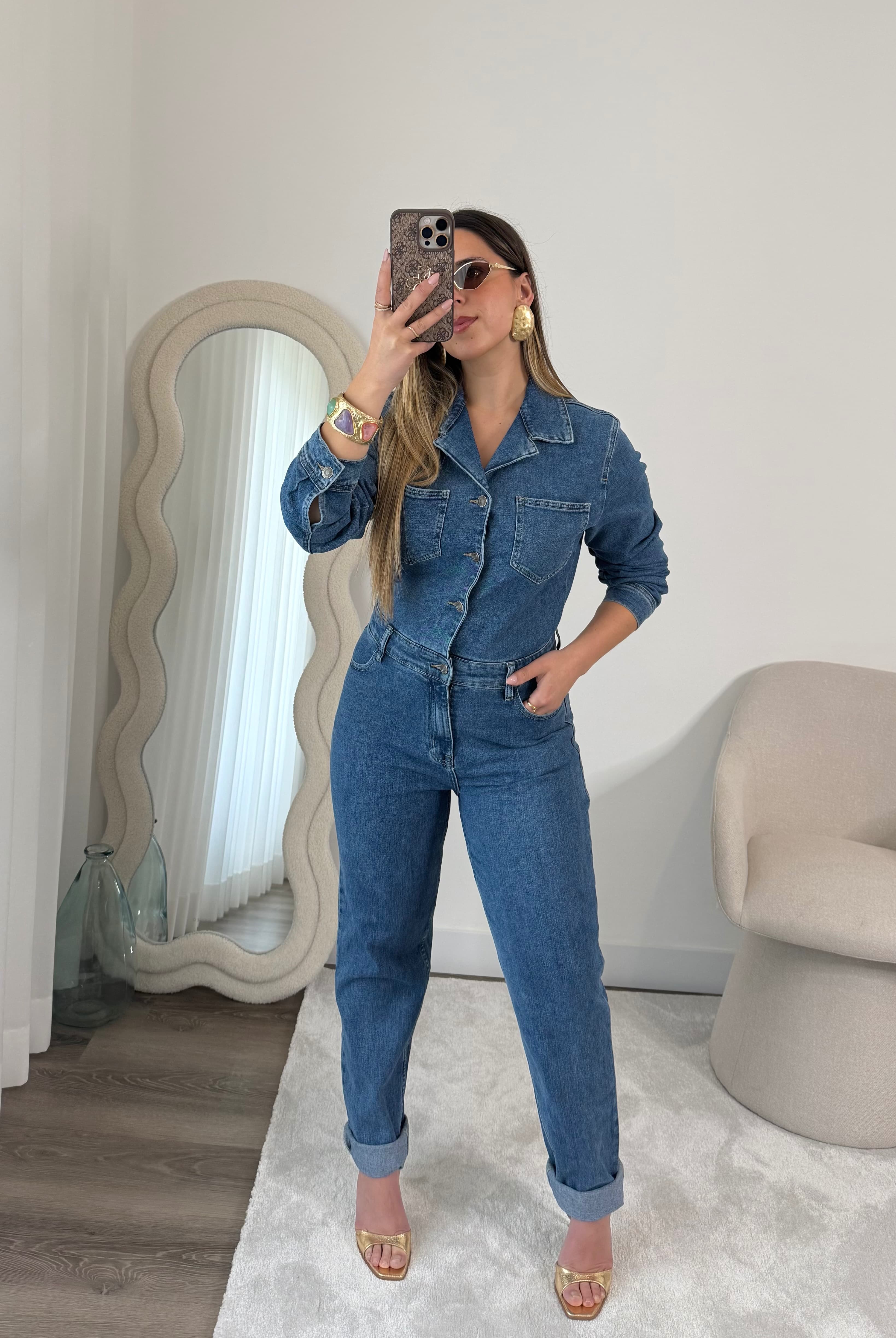 Macacão Denim mom fit  1