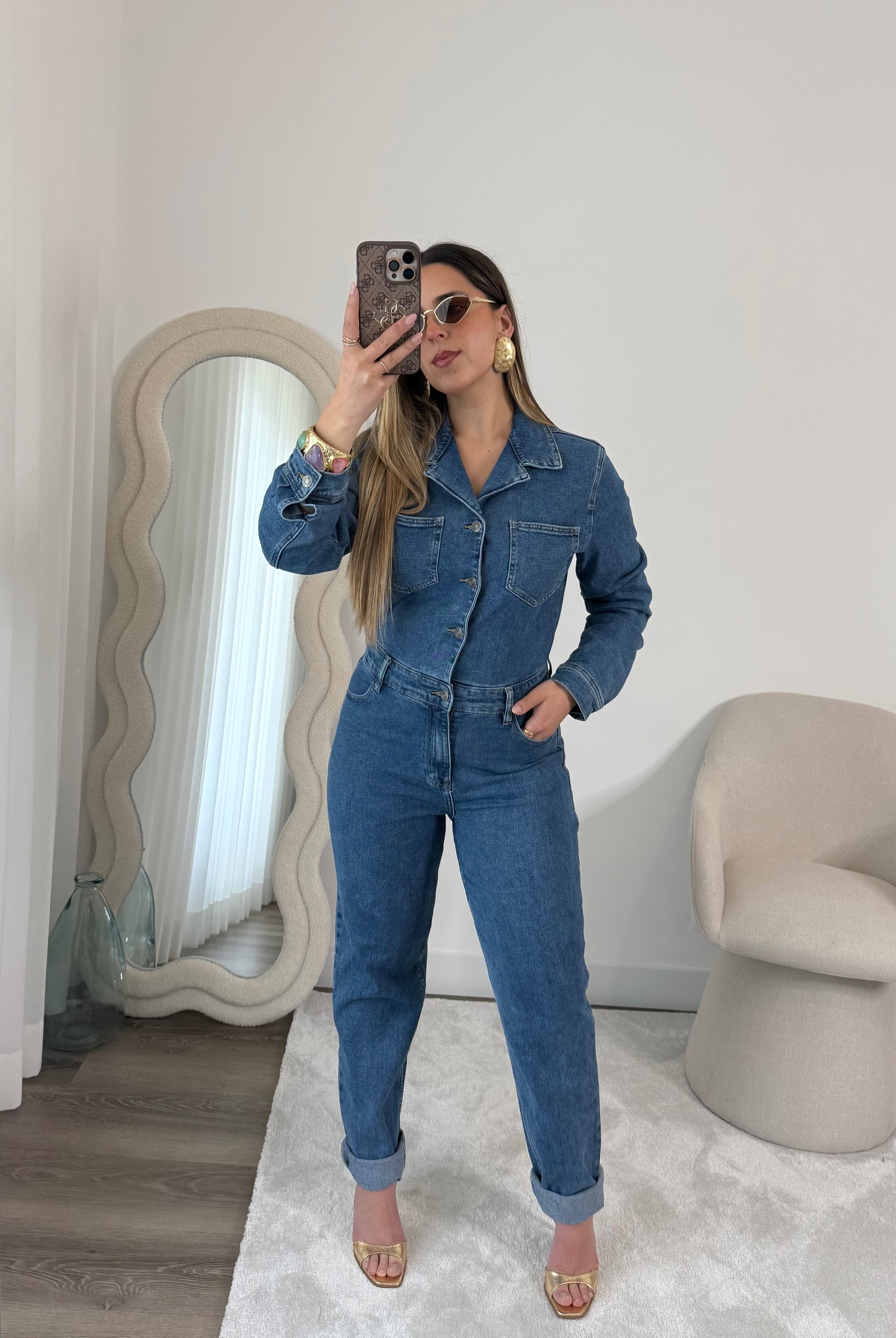 Macacão Denim mom fit  2