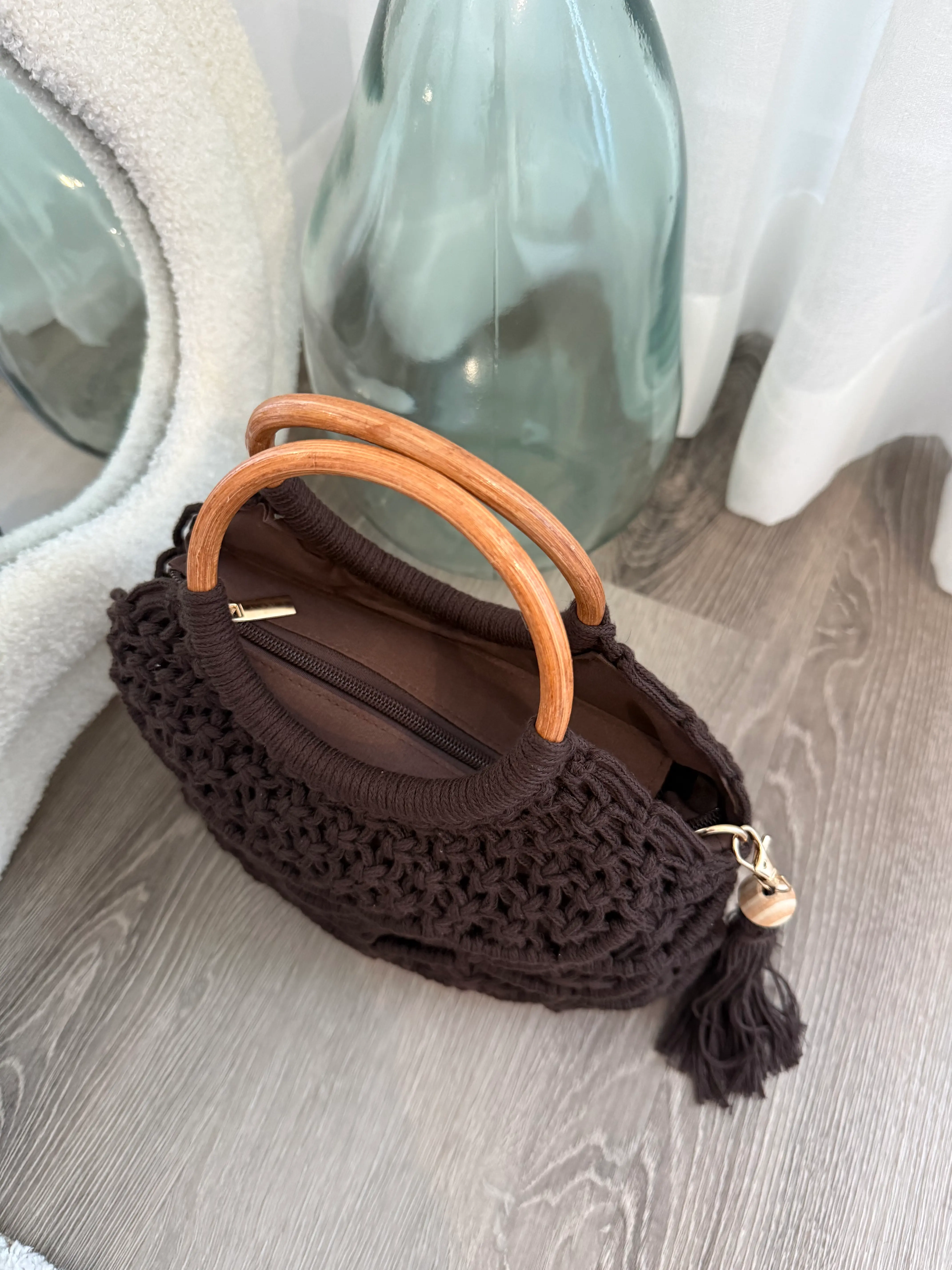 Mala em croché Brown 3