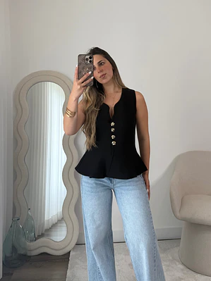 Top Silhouette Black