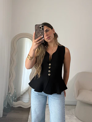 Top Silhouette Black