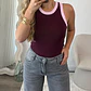Rosé Contrast Tank - Thumbnail 1