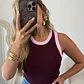 Rosé Contrast Tank - Thumbnail 5