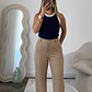 Navy Contrast Tank - Thumbnail 1