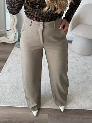 Calça Power Shape Balloon Taupe