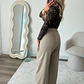 Calça Power Shape Balloon Taupe - Thumbnail 6