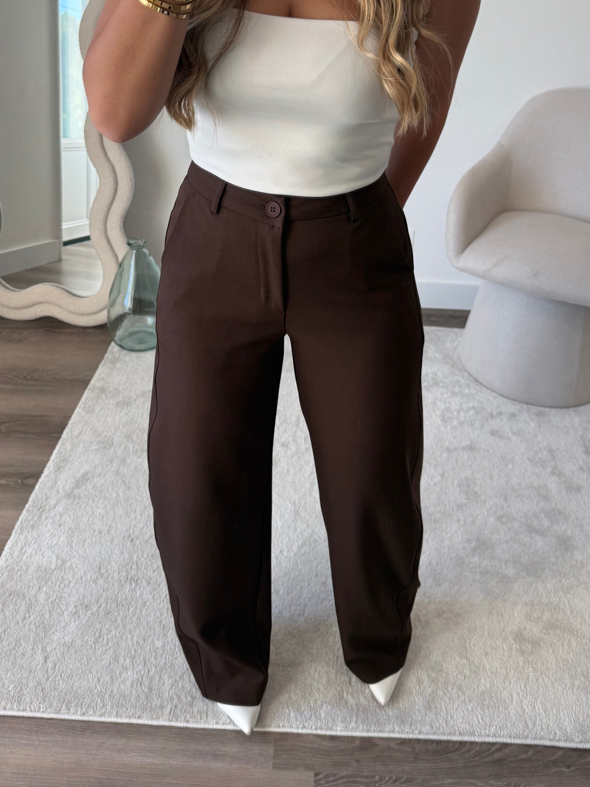 Calça Power Shape Balloon Chocolate  2