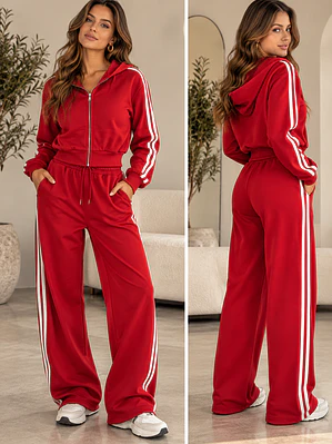 Conjunto Sporty Luxe – Vermelho 