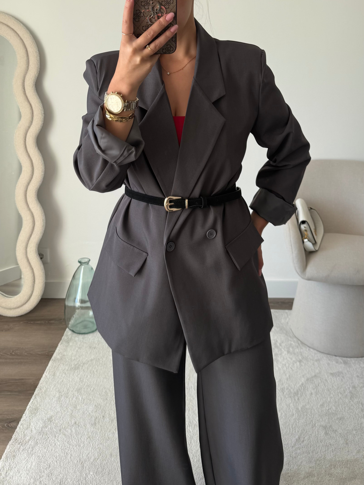 Fato office -Cinza 8