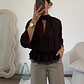 Blusa Amorette Café - Thumbnail 2