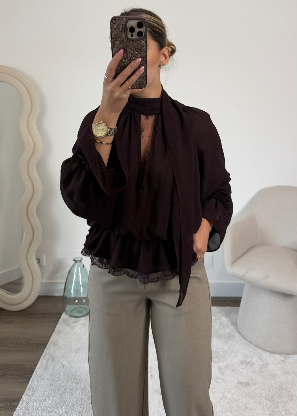 Blusa Amorette Café 5
