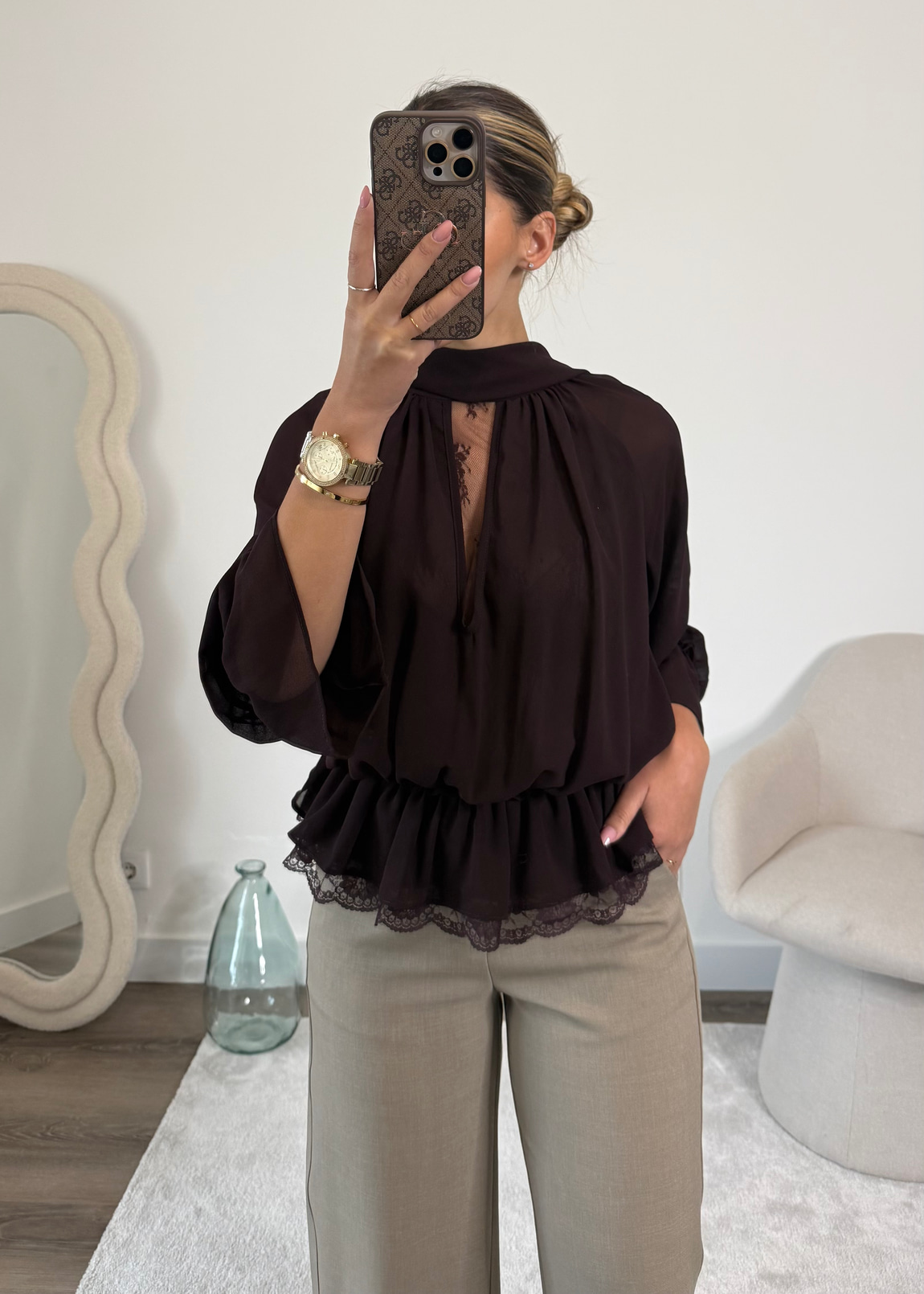 Blusa Amorette Café 4