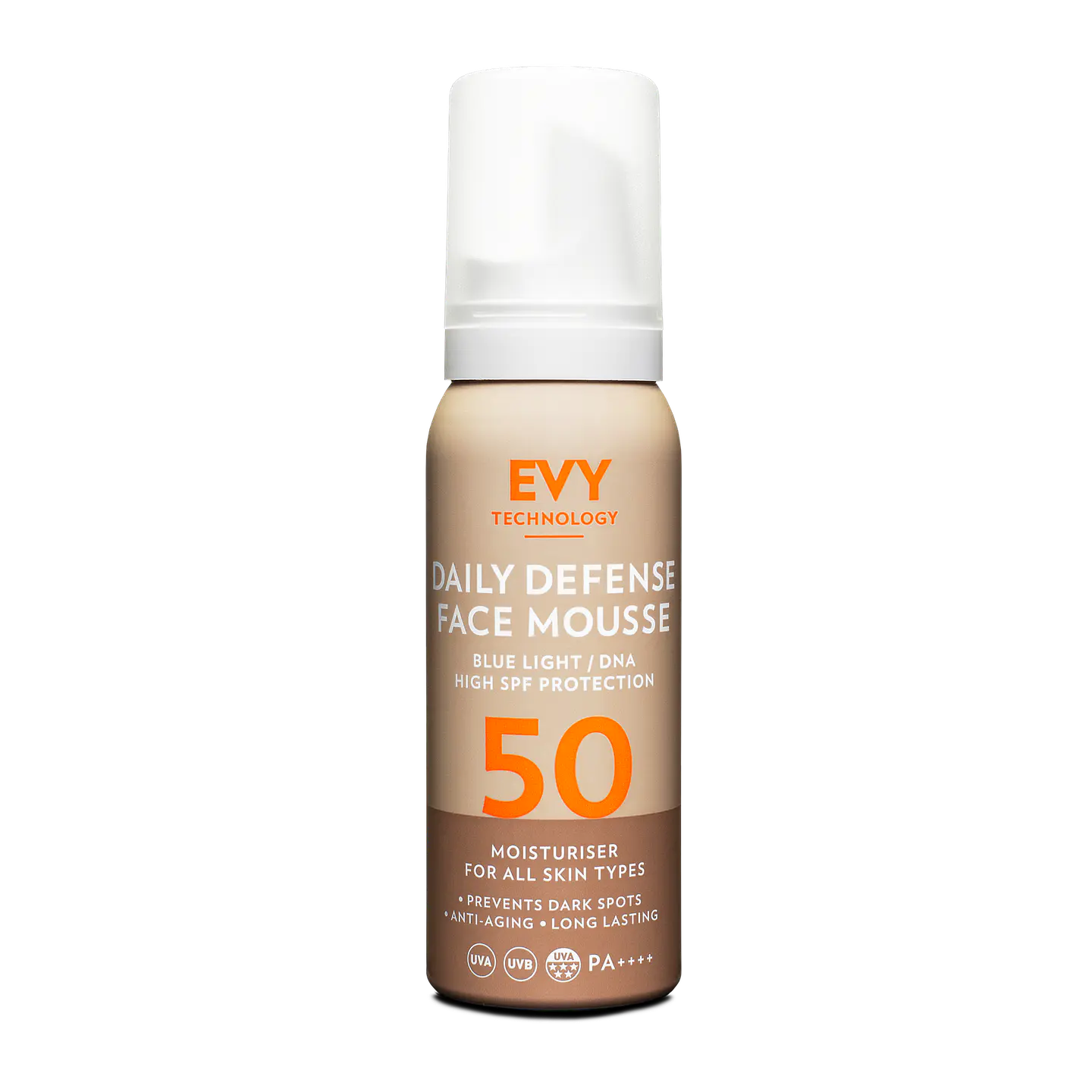 EVY - Daily Defense Face Mousse SPF 50 75ml 1