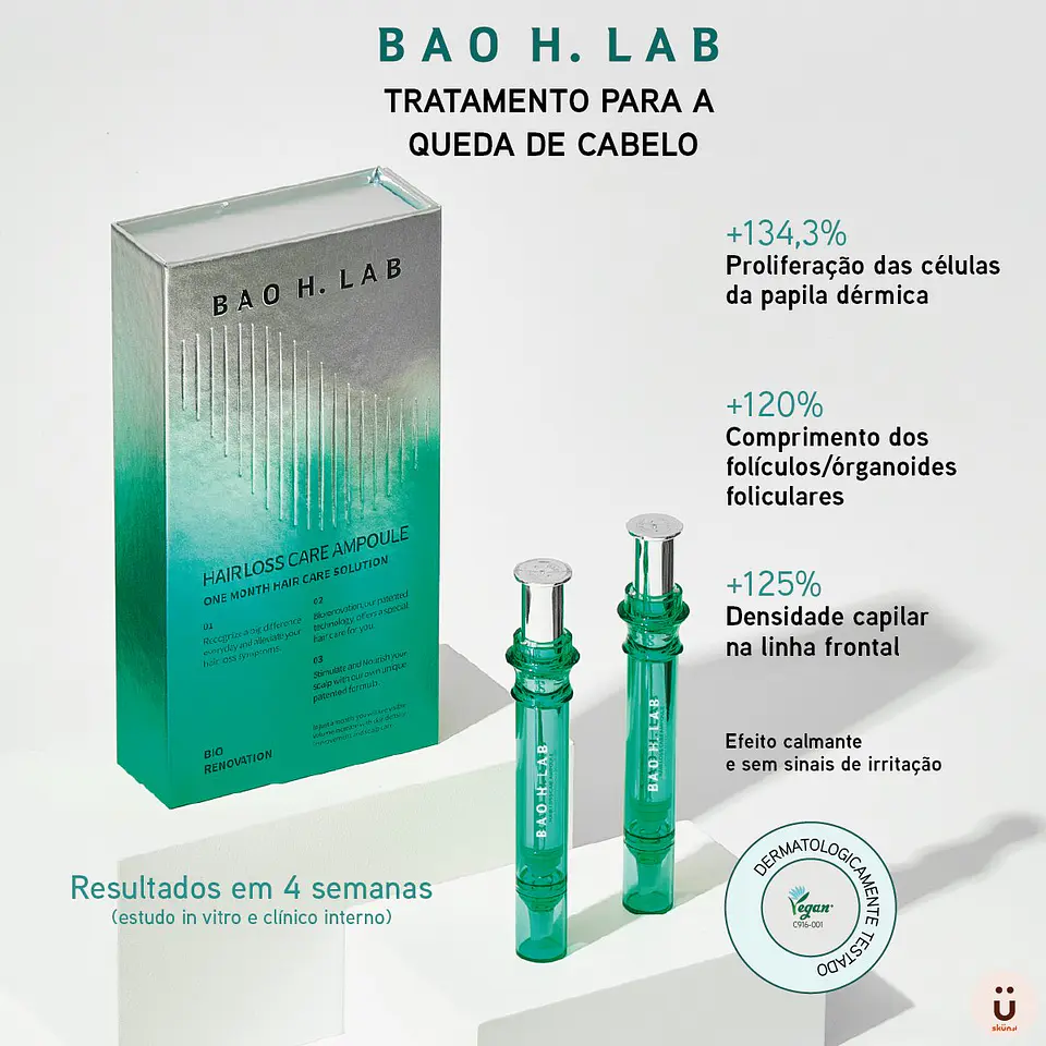 Bao H Lab - Ampola de Tratamento Anti-Queda 2x amp 9