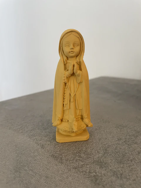 Nossa Senhora de Fátima Miniatura Amarela