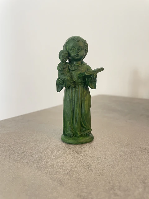 Santo António Miniatura Verde Escuro