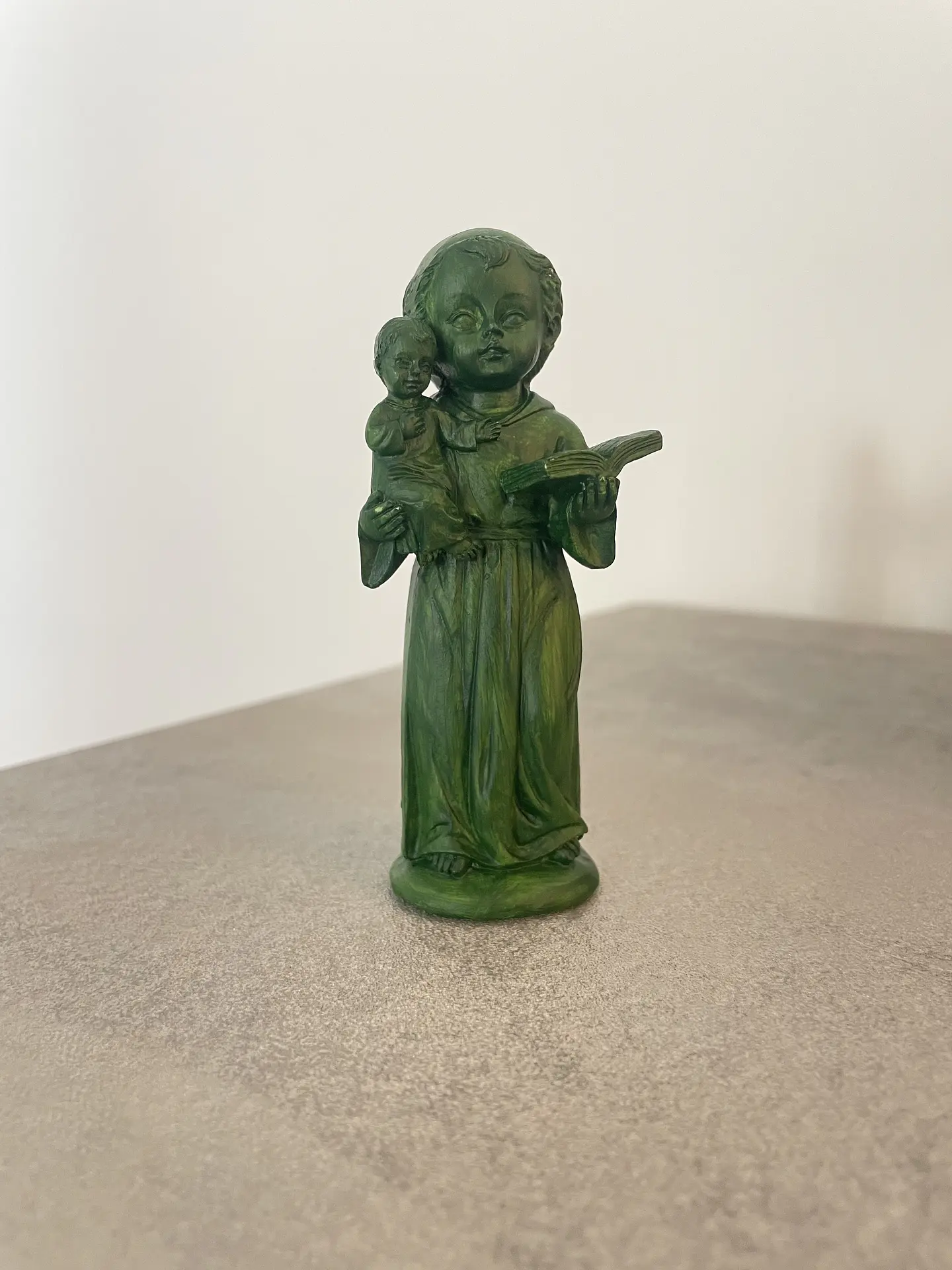 Santo António Miniatura Verde Escuro 1