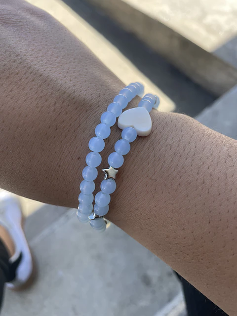 Conjunto de Pulseiras Coração e Estrelas