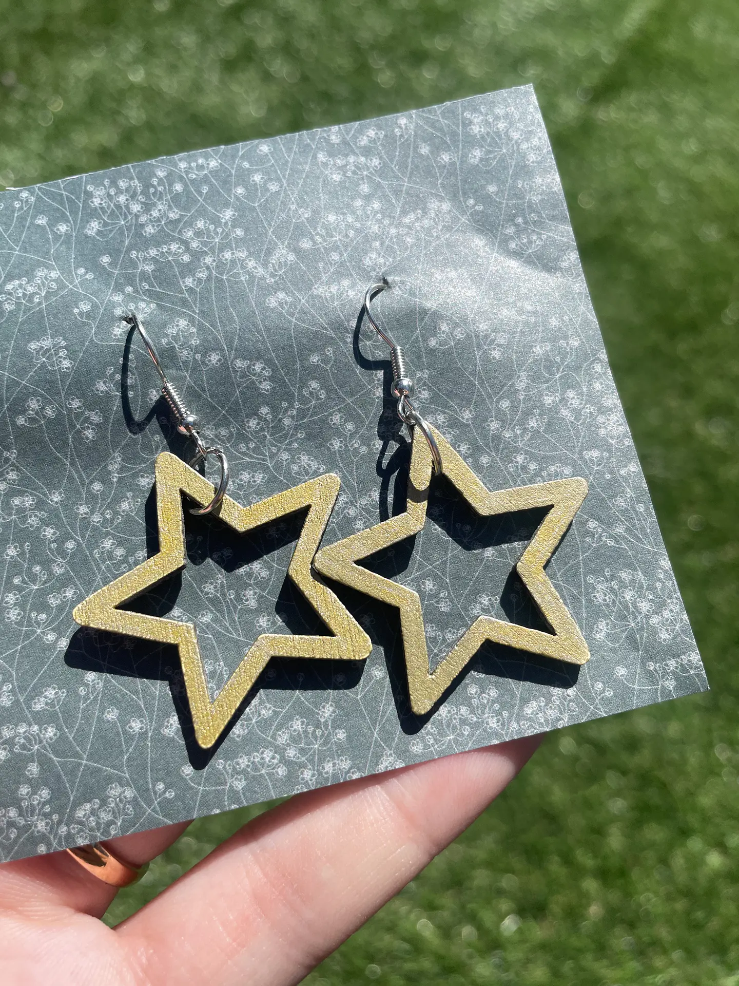 Brincos Estrelas Douradas 1