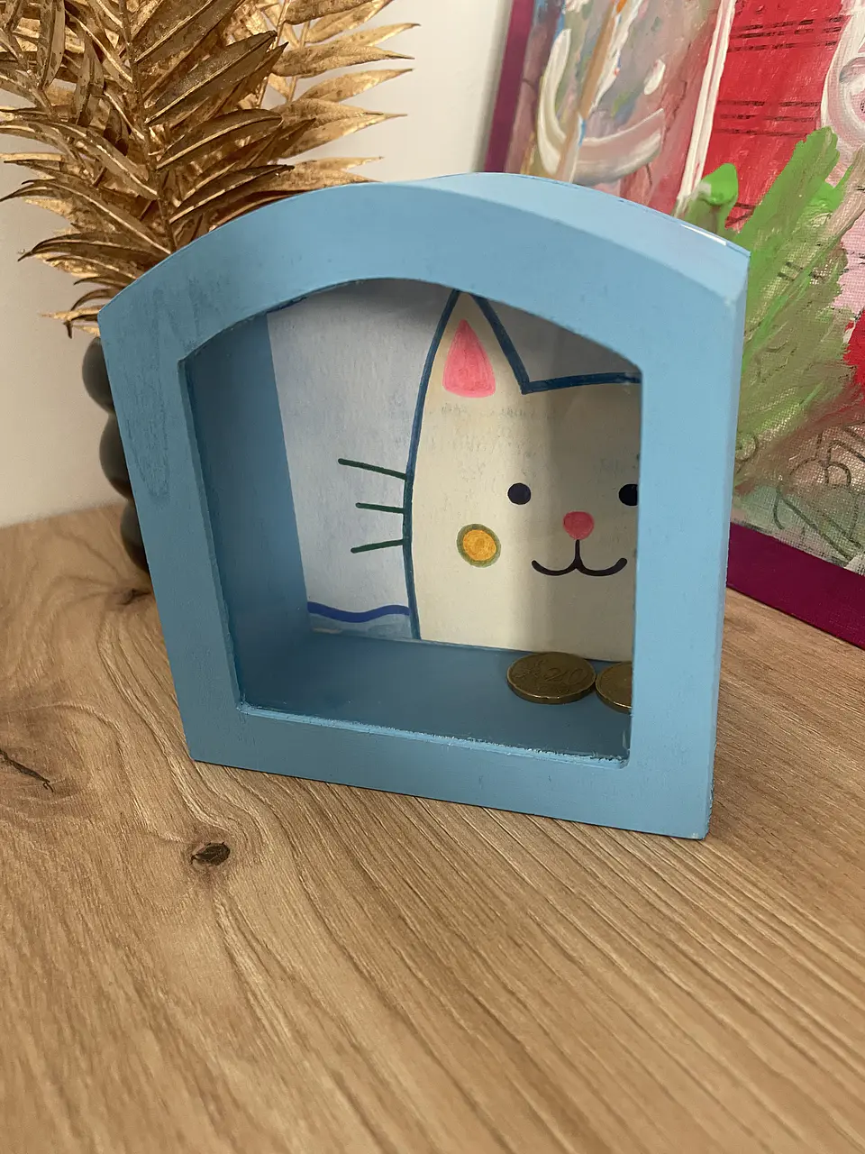 Mealheiro Gatinho Azul 1