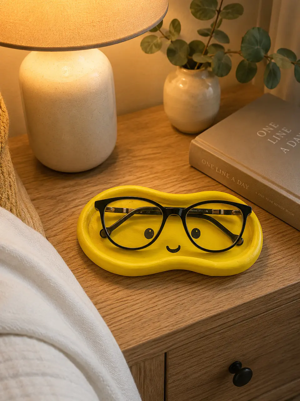 Porta-Óculos em Cerâmica Amarelo Smile 1