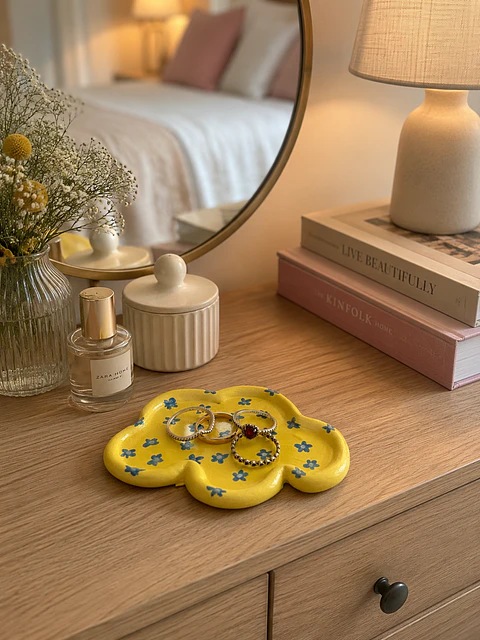 Nuvem Amarela com Flores (Porta-Jóias)