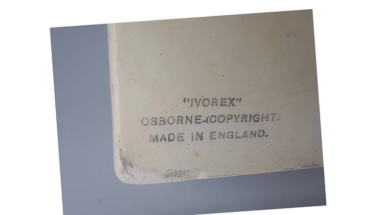 Set de tres placas de resina de Osborne Ivorex 10