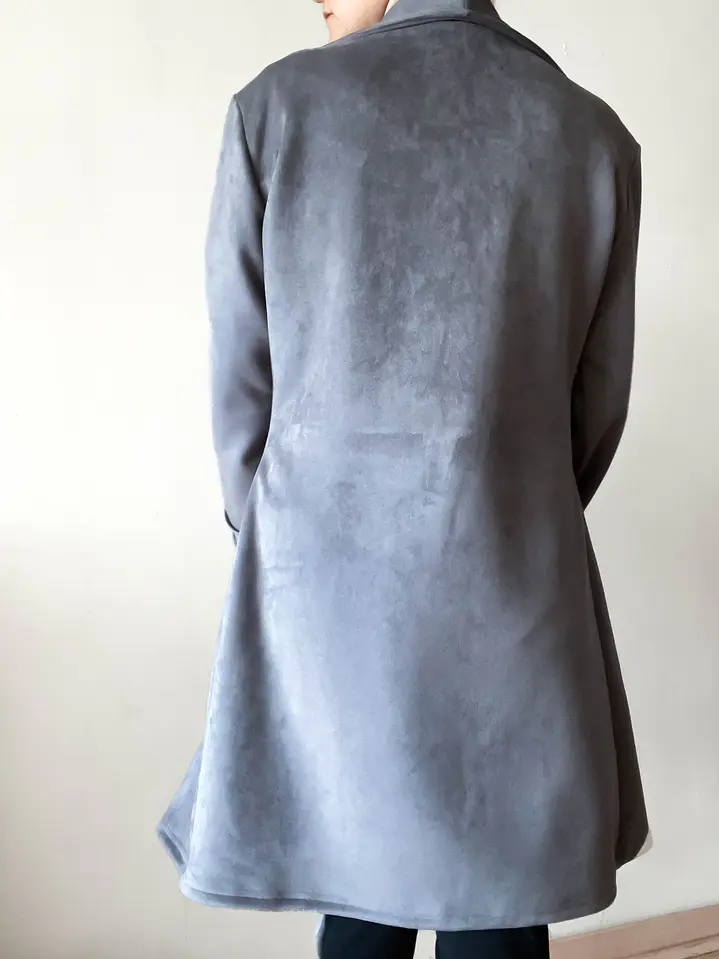 Tapado gris Eloíse con lazo  4