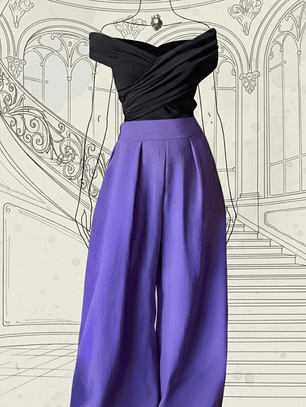 Pantalón Palazzo Morado 