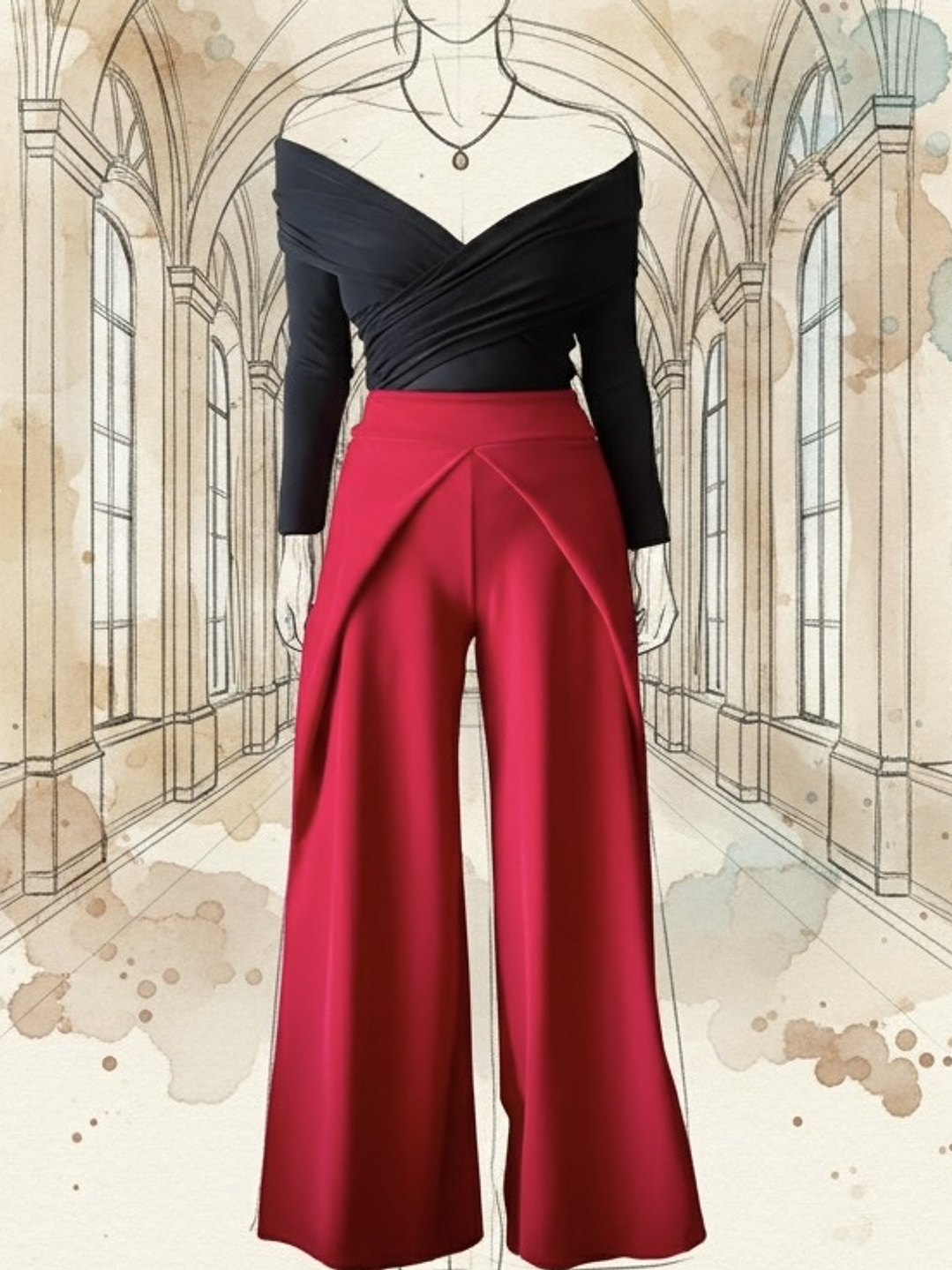 Pantalon Drama Rouge 1