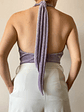 Top Halter Drapeado Modular LAVANDA – Lurex Arquitectónico - Miniatura 5