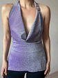 Top Halter Drapeado Modular LAVANDA – Lurex Arquitectónico - Miniatura 6