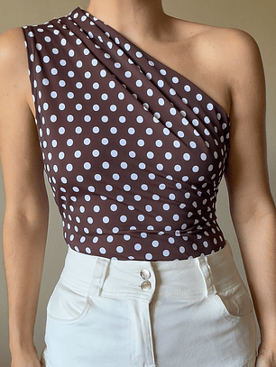 Top asimétrico lunares 