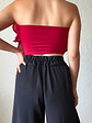 Crop top vuelos rojo  - Miniatura 3