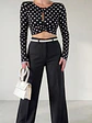 Crop Top intersección de Lunares  - Miniatura 1