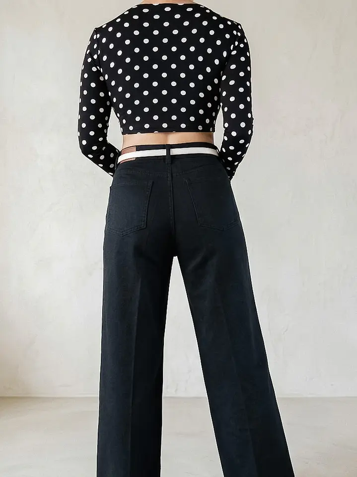 Crop Top intersección de Lunares  3