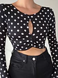 Crop Top intersección de Lunares  - Miniatura 2
