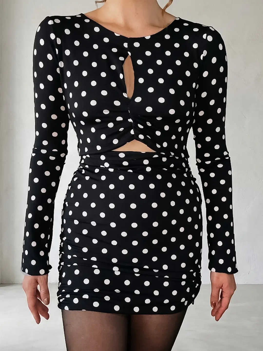 Crop Top intersección de Lunares  4