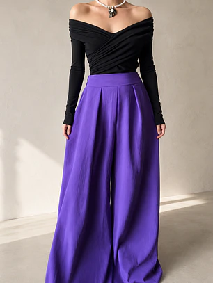 Pantalón Palazzo Morado 
