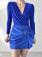 Top Pliegue Superpuesto - Azul  - Miniatura 1