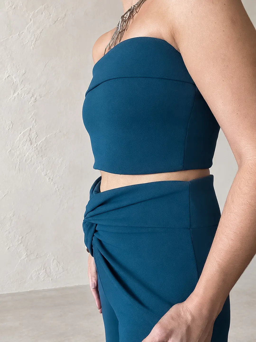 Conjunto Nudo azul petróleo  4